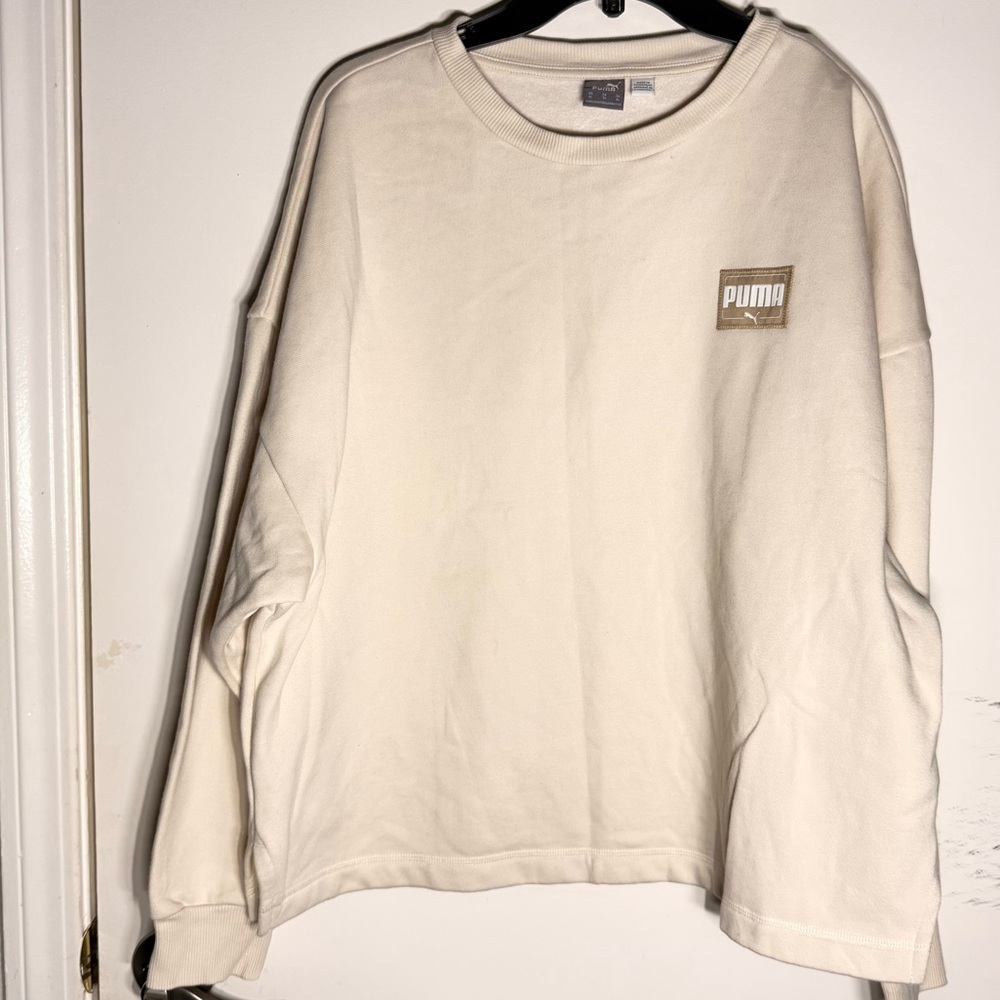 Puma Cream Crewneck Sweatshirt Size XL